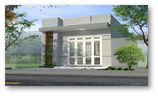 mẫu nhà cấp 4 đẹp 5X20