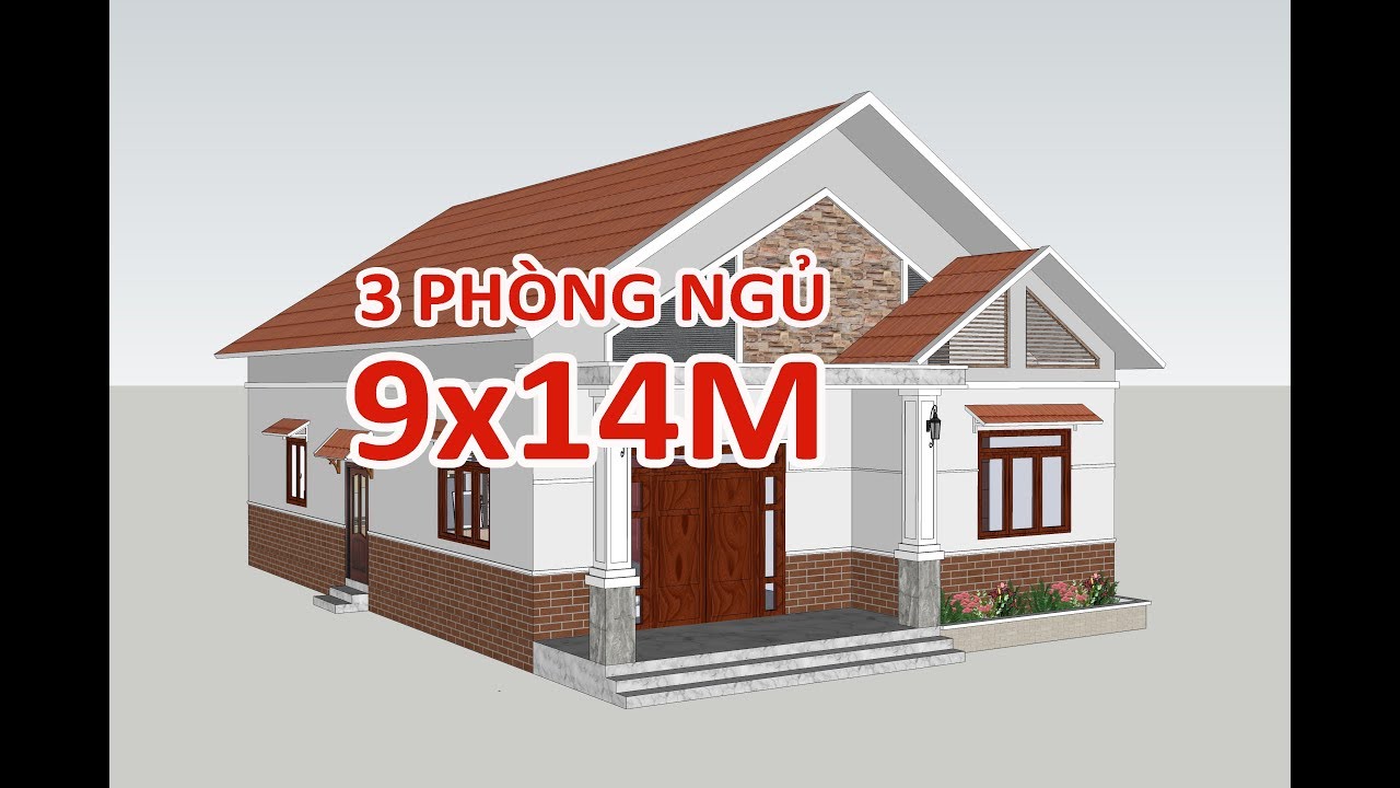 nhà cấp 4 3 phòng ngủ