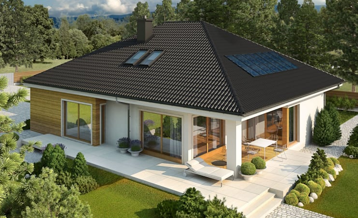 thiết kế biệt thự 1 tầng châu Âu