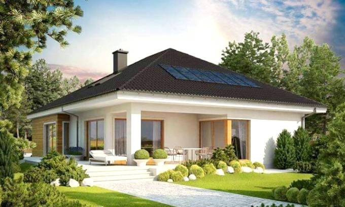 thiết kế biệt thự 1 tầng châu Âu