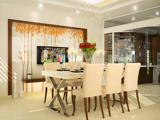 thiết kế nội thất phòng ăn