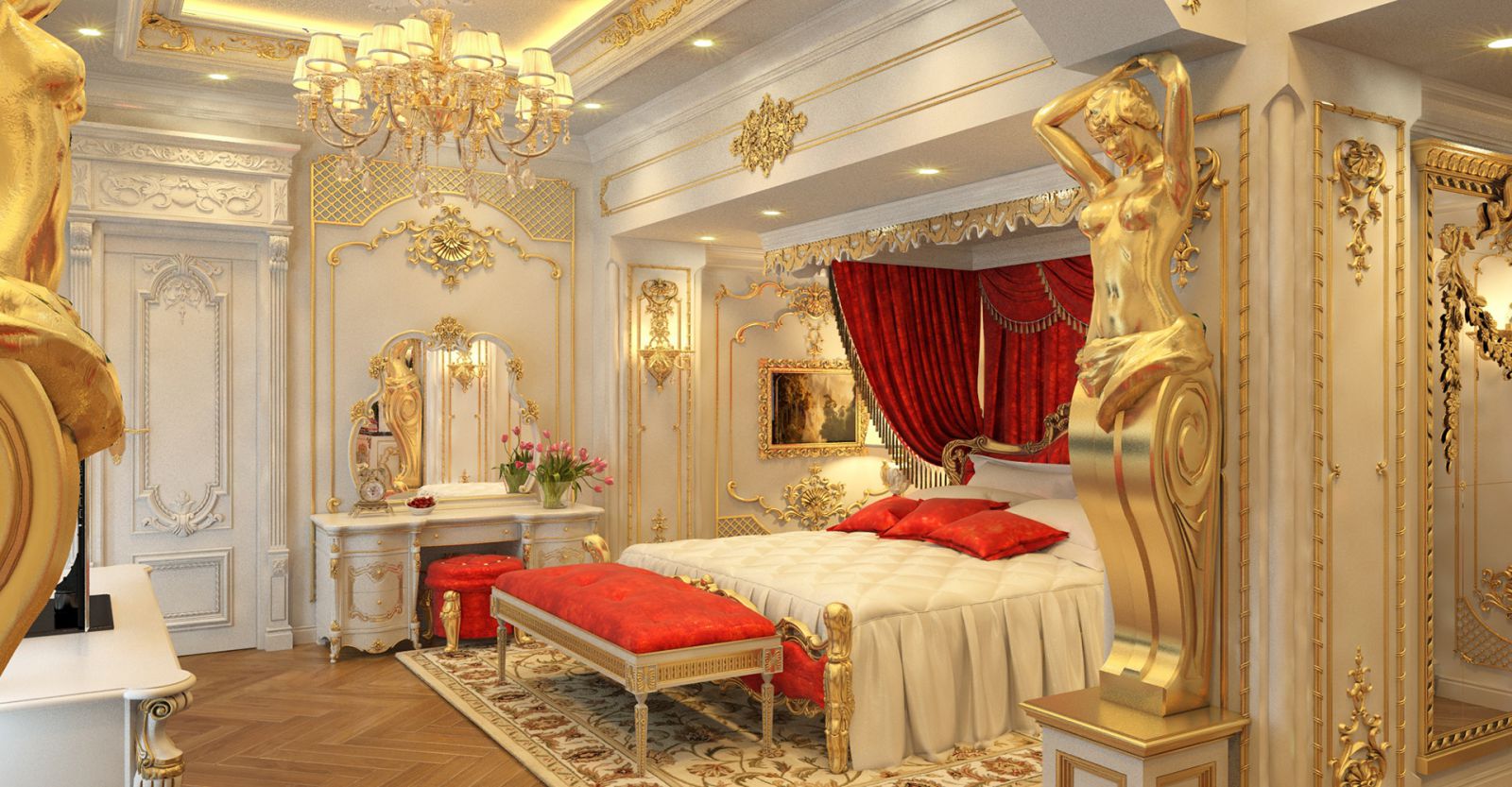 thiết kế nội thất tân cổ điển